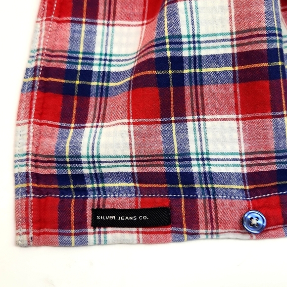 SILVER JEANS Button Down Plaid Shirt (XL) - Picture 7 of 13